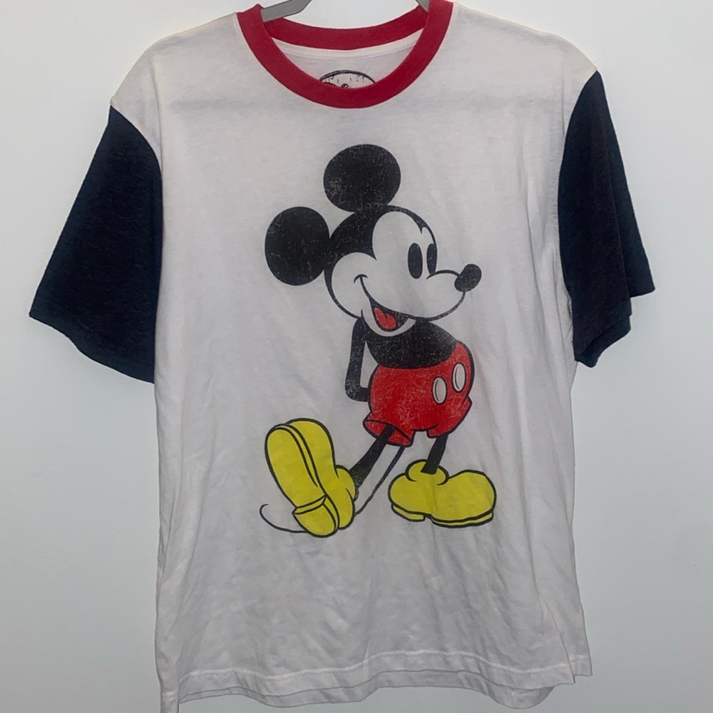 Men’s Baseball Style Mickey Mouse Tee